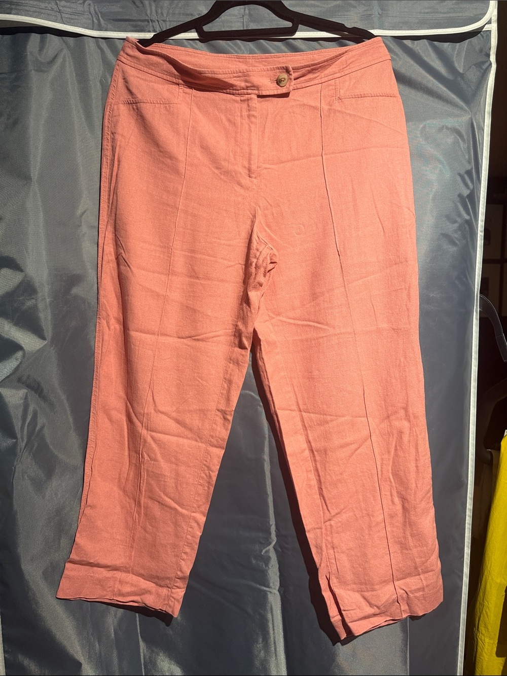 Anne Klein Coral Pink linen pants